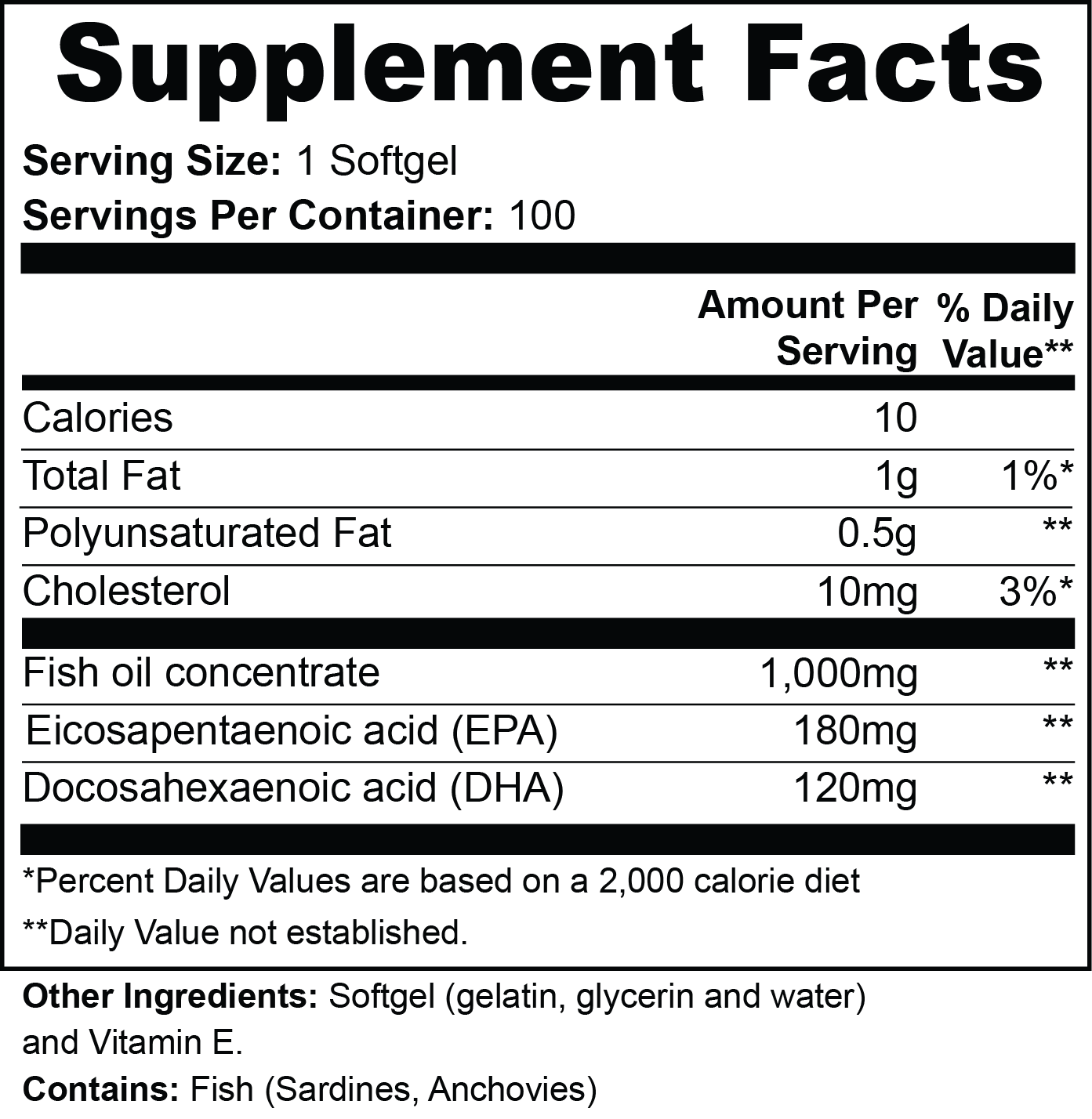 Omega-3 Softgels