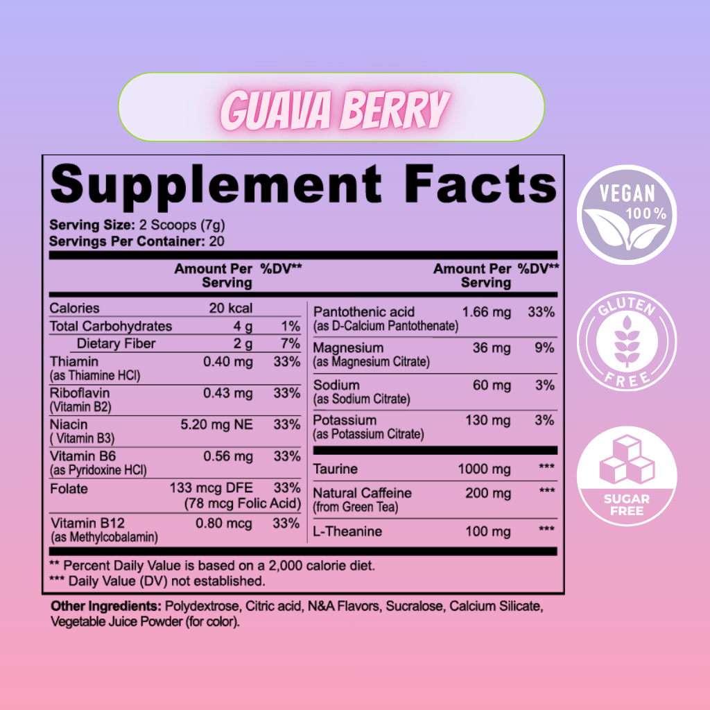 HER Energy Powder (Guava Berry)